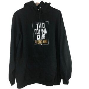 Two Comma Club Black Change The World Hoodie Men's Size 2XL